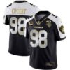 Men’s Raiders Alternate Vapor Black Gold & Black Inverted Limited Inaugural Season Patch – All Stitched – Alternate Limited – Maxx Crosby