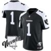 Men’s Raiders Nevada Silver State Patch Vapor Jersey V2 – All Stitched – Black Alternate – #1 Team