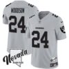 Men’s Raiders Nevada Silver State Patch Vapor Jersey V2 – All Stitched – Gray – Charles Woodson
