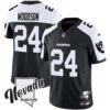 Men’s Raiders Nevada Silver State Patch Vapor Jersey V2 – All Stitched – Black Alternate – Charles Woodson