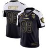 Men’s Raiders Alternate Vapor Black Gold & Black Inverted Limited Inaugural Season Patch – All Stitched – Black Gold – Maxx Crosby