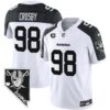 Men’s Raiders Nevada Home Patch Vapor Jersey – All Stitched – Inverted – Maxx Crosby