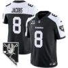 Men’s Raiders Nevada Home Patch Vapor Jersey – All Stitched – Black Alternate – Josh Jacobs