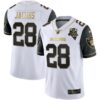 Men’s Raiders Alternate Vapor Black Gold & Black Inverted Limited Inaugural Season Patch – All Stitched – Black Sleeves – Josh Jacobs