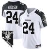 Men’s Raiders Nevada Home Patch Vapor Jersey – All Stitched – Inverted – Charles Woodson