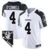 Men’s Raiders Nevada Home Patch Vapor Jersey – All Stitched – Inverted – Aidan O’Connell