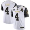 Men’s Raiders Alternate Vapor Black Gold & Black Inverted Limited Inaugural Season Patch – All Stitched – Black Sleeves – Derek Carr