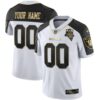 Raiders Vapor Gold Custom Name and Number – All Stitched – Youth – Black Inverted