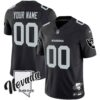 Raiders Nevada Silver State Patch Vapor Custom Jersey V2 – All Stitched – Men – Black