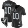 Women’s Raiders Nevada Home Patch Vapor Jersey – All Stitched – Black – Jimmy Garoppolo