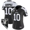 Women’s Raiders Nevada Home Patch Vapor Jersey – All Stitched – Black Alternate – Jimmy Garoppolo
