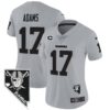 Women’s Raiders Nevada Home Patch Vapor Jersey – All Stitched – Gray – Davante Adams
