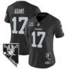 Women’s Raiders Nevada Home Patch Vapor Jersey – All Stitched – Black – Davante Adams