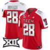 Men’s Texas Tech Red Raiders 2024 Patrick Mahomes Symbol Vapor Limited Jersey – All Stitched – Red Alternate – Tahj Brooks