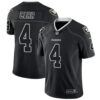 Nike Raiders #4 Derek Carr Lights Out Black Men’s Stitched NFL Limited Rush Jersey