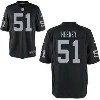 Men’s Oakland Raiders #51 Ben Heeney Black Team Color NFL Nike Elite Jersey