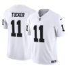 Men’s Las Vegas Raiders #11 Tre Tucker White 2023 F.U.S.E Vapor Untouchable Football Stitched Jersey