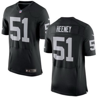 Men’s Oakland Raiders #51 Ben Heeney Black Team Color 2015 NFL Nike Elite Jersey