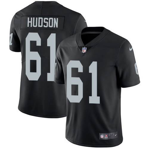 Nike Oakland Raiders #61 Rodney Hudson Black Team Color Men’s Stitched NFL Vapor Untouchable Limited Jersey