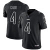 Nike Raiders #4 Derek Carr Black Men’s Stitched NFL Limited Rush Impact Jersey