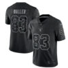 Men’s Las Vegas Raiders #83 Darren Waller Black Reflective Limited Stitched Football Jersey