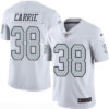 Men’s Oakland Raiders #38 T. J. Carrie White 2016 Color Rush Stitched NFL Nike Limited Jersey
