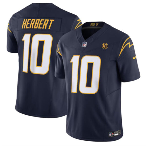 Los Angeles Chargers #10 Justin Herbert Navy 2023 FUSE With John Madden Jersey
