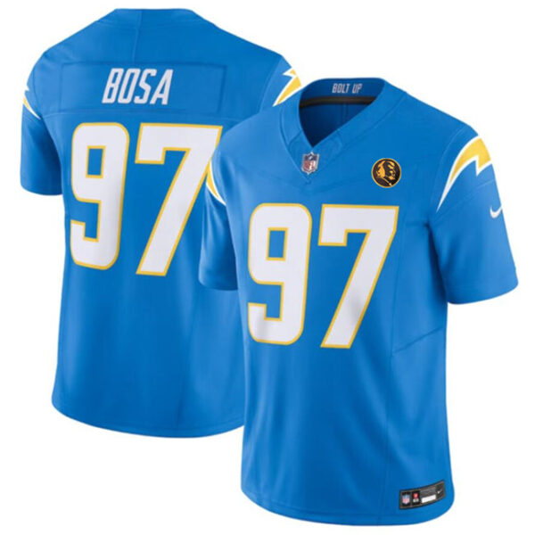 Los Angeles Chargers #97 Joey Bosa Light Blue 2023 FUSE With John Madden Jersey