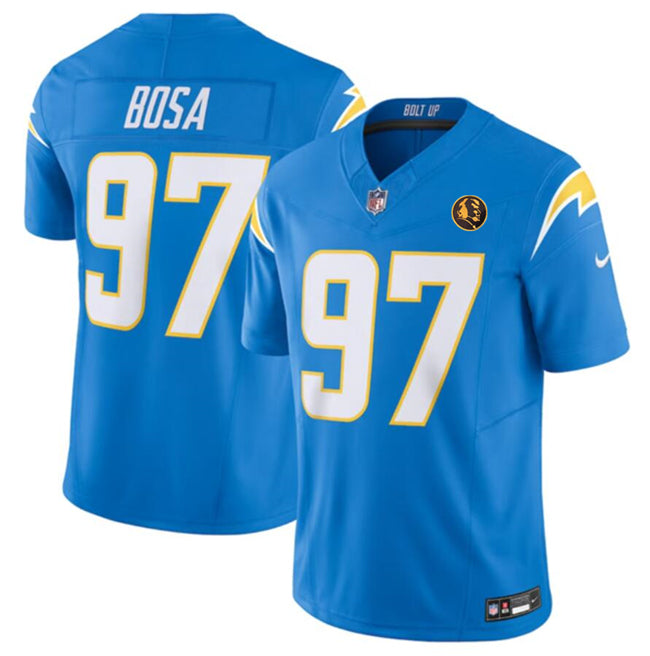 Los Angeles Chargers #97 Joey Bosa Light Blue 2023 FUSE With John Madden Jersey