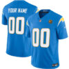 Los Angeles Chargers Active Player Custom Light Blue 2023 FUSE With John Madden Jersey