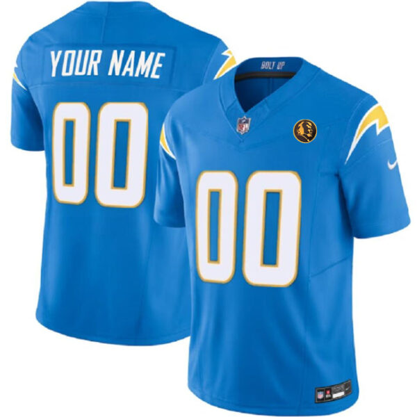 Los Angeles Chargers Active Player Custom Light Blue 2023 FUSE With John Madden Jersey