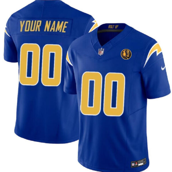 Los Angeles Chargers Active Player Custom Royal 2023 FUSE With John Madden Jersey