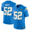 Los Angeles Chargers #52 Khalil Mack Light Blue 2023 FUSE With John Madden Jersey