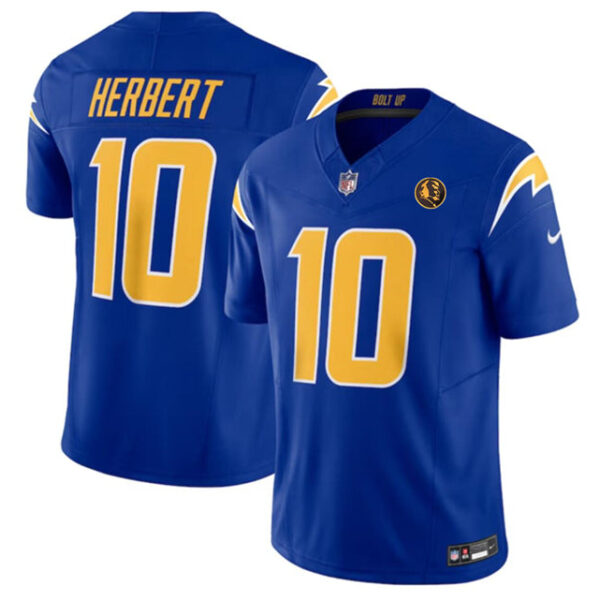 Los Angeles Chargers #10 Justin Herbert Royal 2023 FUSE With John Madden Jersey
