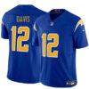 Los Angeles Chargers #12 Derius Davis Royal 2024 FUSE Vapor Limited Jersey