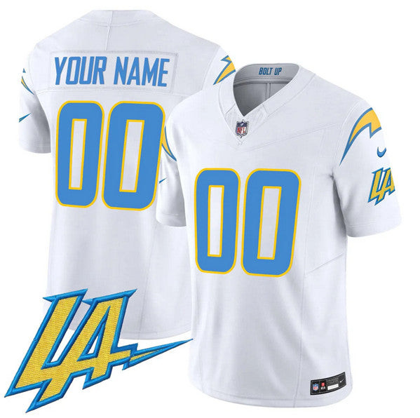 Jersey Los Angeles Chargers ACTIVE PLAYER Custom White 2024 FUSE V2 Limited 1