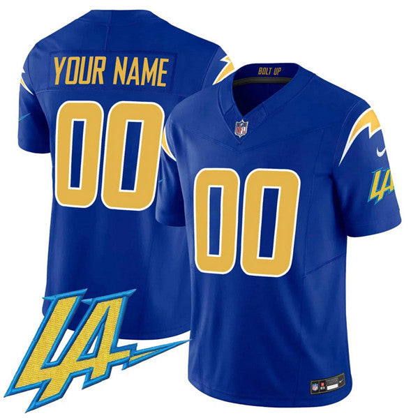 Jersey Los Angeles Chargers ACTIVE PLAYER Custom Royal 2024 FUSE V2 Limited 1