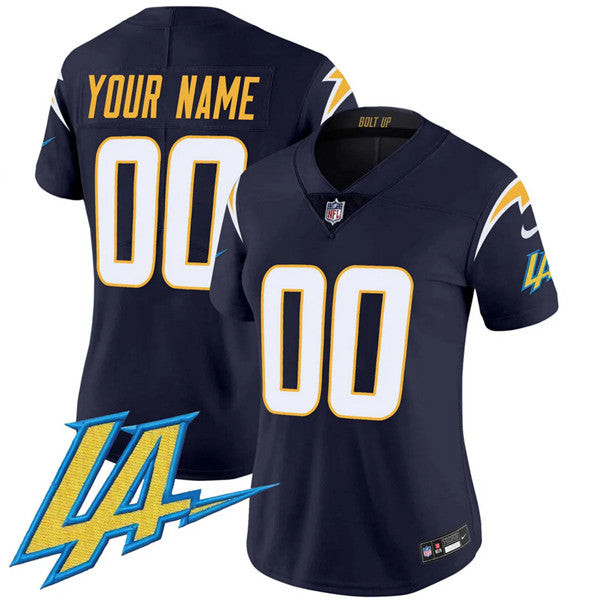 Jersey Los Angeles Chargers ACTIVE PLAYER Custom Navy 2024 FUSE V2 Limited