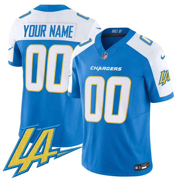 Jersey Los Angeles Chargers Customized Blue White 2024 FUSE V2 Limited Alternate 1