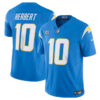 Los Angeles Chargers #10 Justin Herbert Blue 2024 FUSE With 4 Star C Patch Vapor Jersey