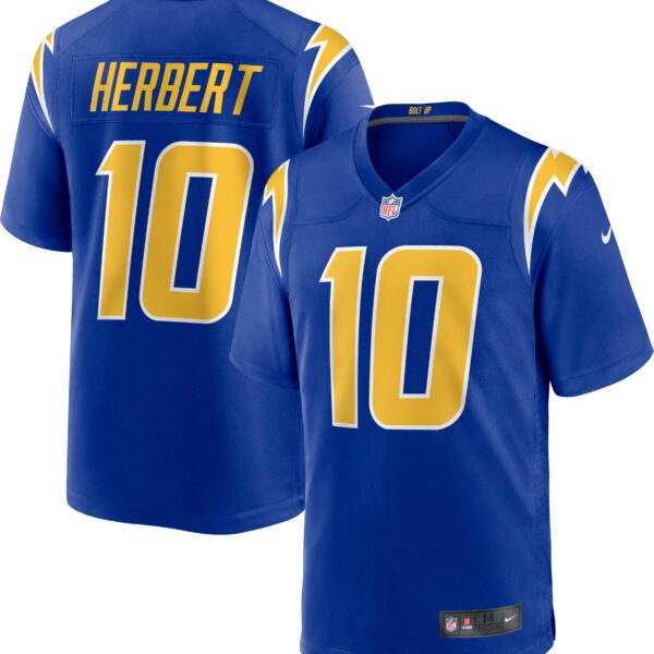 Justin Herbert Los Angeles Chargers Nike 2Nd Alternate Game Jersey Royal