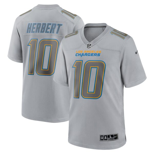 Justin Herbert Los Angeles Chargers Nike Atmosphere Fashion Game Jersey Gray