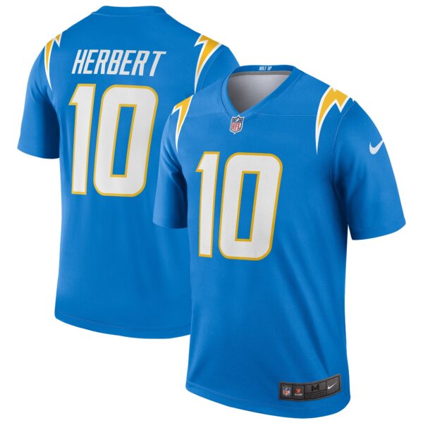 Justin Herbert Los Angeles Chargers Nike Team Legend Player Performance Top Powder Blue