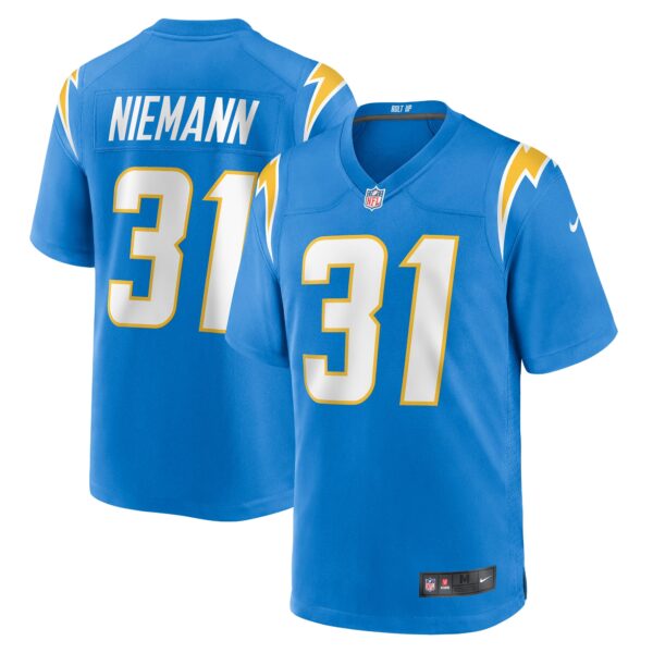 Nick Niemann Los Angeles Chargers Nike Game Player Jersey Powder Blue