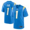 Number 1 Dad Los Angeles Chargers Nike Game Jersey Powder Blue