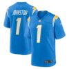 Quentin Johnston Los Angeles Chargers Nike Game Player Jersey Powder Blue