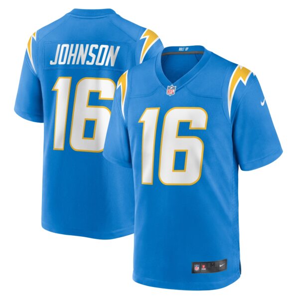 Tyler Johnson Los Angeles Chargers Nike Team Game Jersey Powder Blue