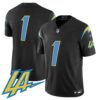 Men’s Chargers Vapor Limited Jersey V2 – All Stitched – Black – #1 Team
