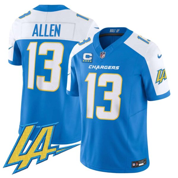 Men’s Chargers Vapor Limited Jersey V2 – All Stitched – Blue Alternate – Keenan Allen