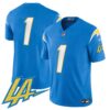 Men’s Chargers Vapor Limited Jersey V2 – All Stitched – Powder Blue – #1 Team